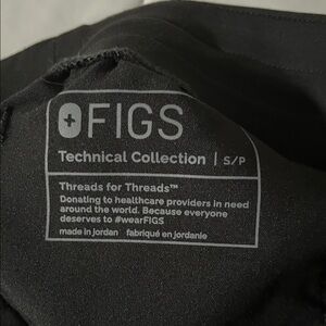 Figs Technical Collection Black pants
